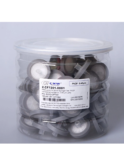 25mm. 0.45um PVDF Syringe filter (Hydrophilic) (100/pk) P/N 2.CF7201.0001