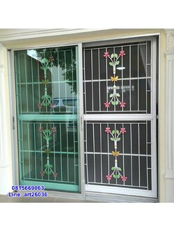 เหล็กดัดพร้อมมุ้งลวด