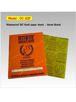 กระดาษทรายน้ำ 9"X11" CC22F ม้าส้ม