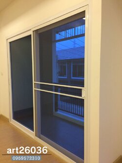 หน้าต่าง ประตู บานเลื่อน กระจกมินิมอล