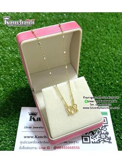 สร้อยคอเงินแท้ 2 กษัตริย์ หนา 1.2 มิล ยาว 16 - 20 นิ้ว ตะขอ M