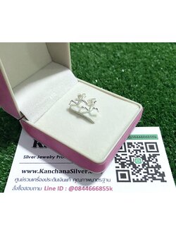 ต่างหูเงินแท้ ขนาด 1.2 ซม.