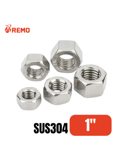 หัวน๊อตสแตนเลส 1"-8NC (1 ตัว)