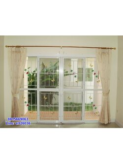 เหล็กดัดพร้อมมุ้งลวด ลายองุ่น น่ารัก