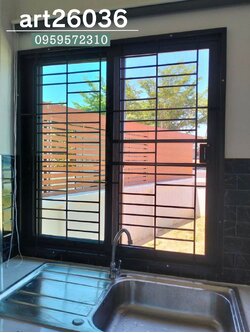 เหล็กดัด สไตล์โมเดิร์น สีดำ