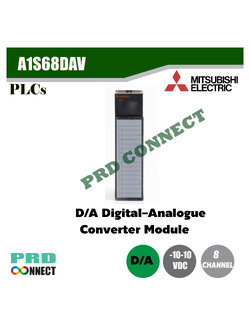 PLC Mitsubishi รุ่น A1S68DAV, D/A Converter Unit