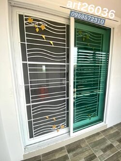 เหล็กดัด พร้อมมุ้งลวด กระจกบานเลื่อน ประตู หน้าต่าง