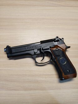 WE Beretta M92 Samurai Edge Biohazard Semi Version BB Gun บีบีกัน แบบแก๊ส ปืนอัดลม มือสอง Airsoft Gun