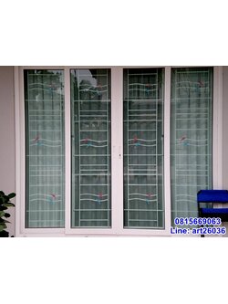 เหล็กดัดพร้อมมุ้งลวด