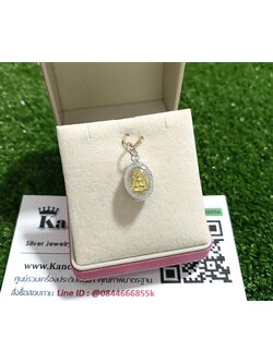 จี้เงินแท้ พระพุทธชินราช กว้าง 9 มิล