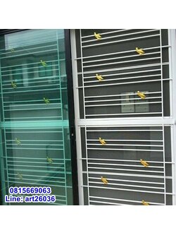 เหล็กดัดพร้อมมุ้งลวด