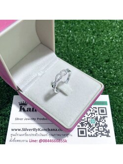 แหวนเงินแท้ ประดับเพชร งานสวยๆ ไซส์ size 49, 50, 51, 52, 53, 54, 55, 56, 57, 58, 59