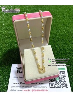 สร้อยคอเงินแท้ 2 กษัตริย์ หนา 2.7 มิล ยาว 16 - 24 นิ้ว ตะขอ M