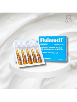Fluimucil / (1 กล่อง / 5 หลอด)