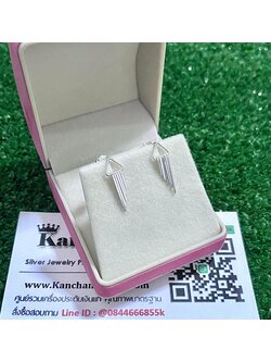 ต่างหูเงินแท้ สูง 1.3 ซม. กว้าง 6 มิล สวยๆ สนใจสอบถามได้จ้า