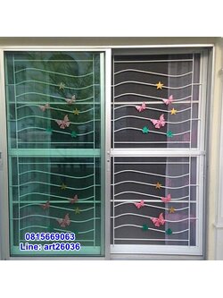 เหล็กดัดพร้อมมุ้งลวด