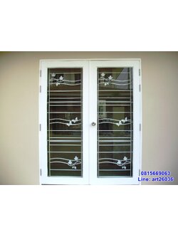 เหล็กดัดหน้าต่าง ผีเสื้อขาว