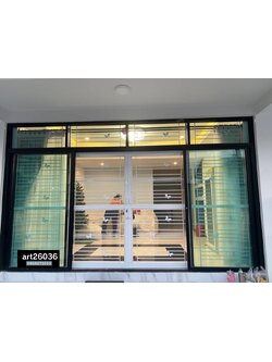 เหล็กดัดประตู กระจกบานเลื่อน สวยๆ