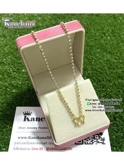 สร้อยคอเงินแท้ 2 กษัตริย์ หนา 2 มิล ยาว 16 - 24 นิ้ว ตะขอ M