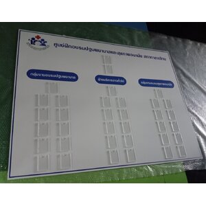 ป้ายทำเนียบ ป้ายผู้บังคับบัญชา ป้ายตำแหน่งผู้บริหาร แผนผังองค์กร บอร์ดต่างๆ เชียงราย