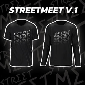 เสื้อยืด Streetmeet V.1 - STREETMEET LOGO ห้าแถว โดดเด่นในเรื่อง "กันหมาไล่"