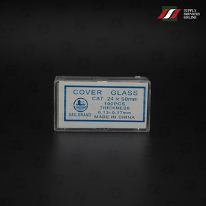 Microscope Cover Glass 100 pieces ขนาด 24x50mm กระจกปิดสไลด์ สำหรับกล้องจุลทรรศน์