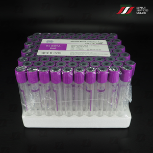 หลอดใส่เลือดสูญญากาศ ชนิดมีสารกันเลือดแข็ง EDTA ขนาด 13x100 MM./EDTA TUBE 13x100 mm