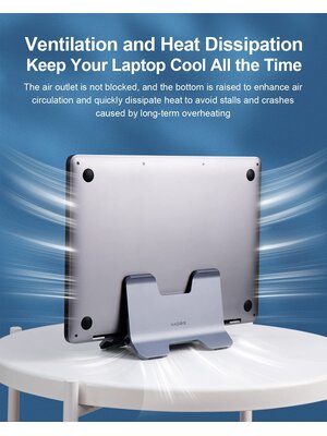 [ออกใบกำกับภาษีได้]พร้อมส่งจาก กทม Hagibis ขาตั้งแล็ปท็อปแนวตั้งเดสก์ท็อปแรงโน้มถ่วงอลูมิเนียมแท่นวางโน้ตบุ๊ค Space-Saving