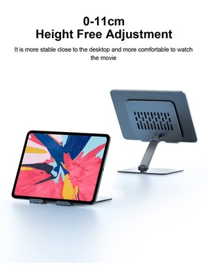 [ออกใบกำกับภาษีได้]พร้อมส่งจาก กทม Hagibis ips01 แท็บเล็ตขาตั้งขาตั้ง iPad แบบปรับความสูงอลูมิเนียมสำหรับ iPad Pro 9.7, 10.5, 12.9 Air Mini Kindle สวิทช์