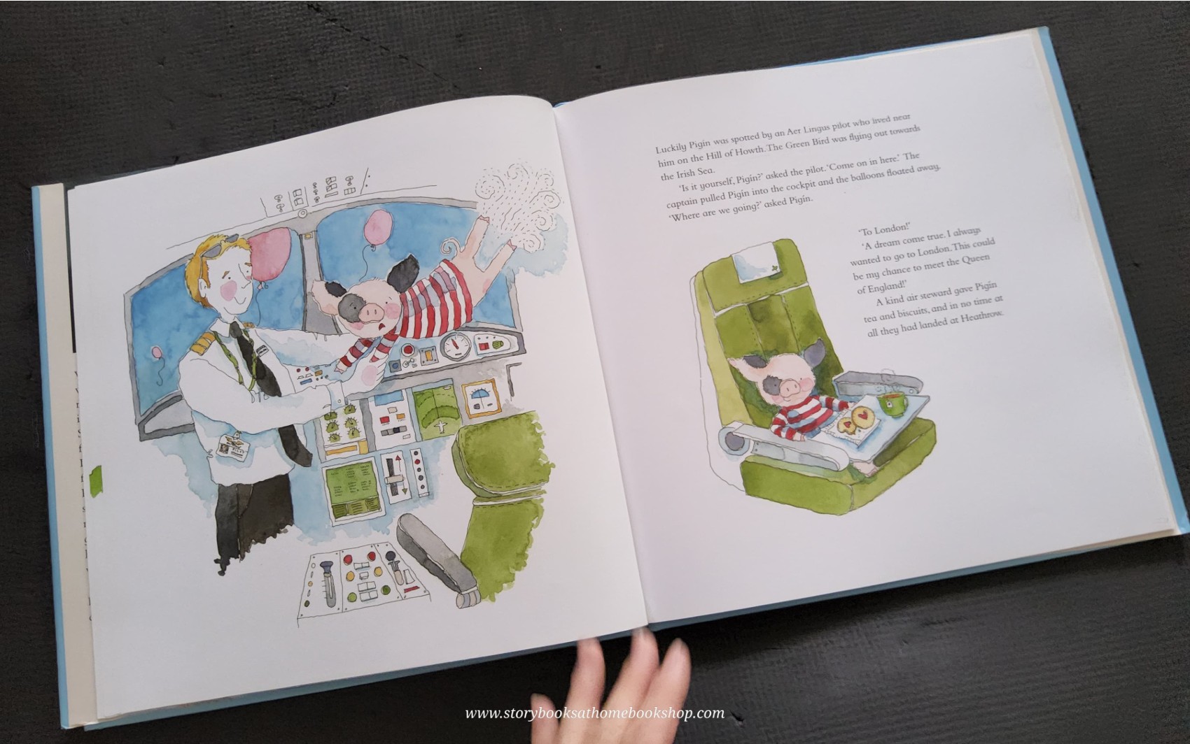 หนังสือนิทานปกแข็ง ** ♥️♥️PIGIN'S UNEXPECTED ADVENTURE BY KTHLEEN WATKINS