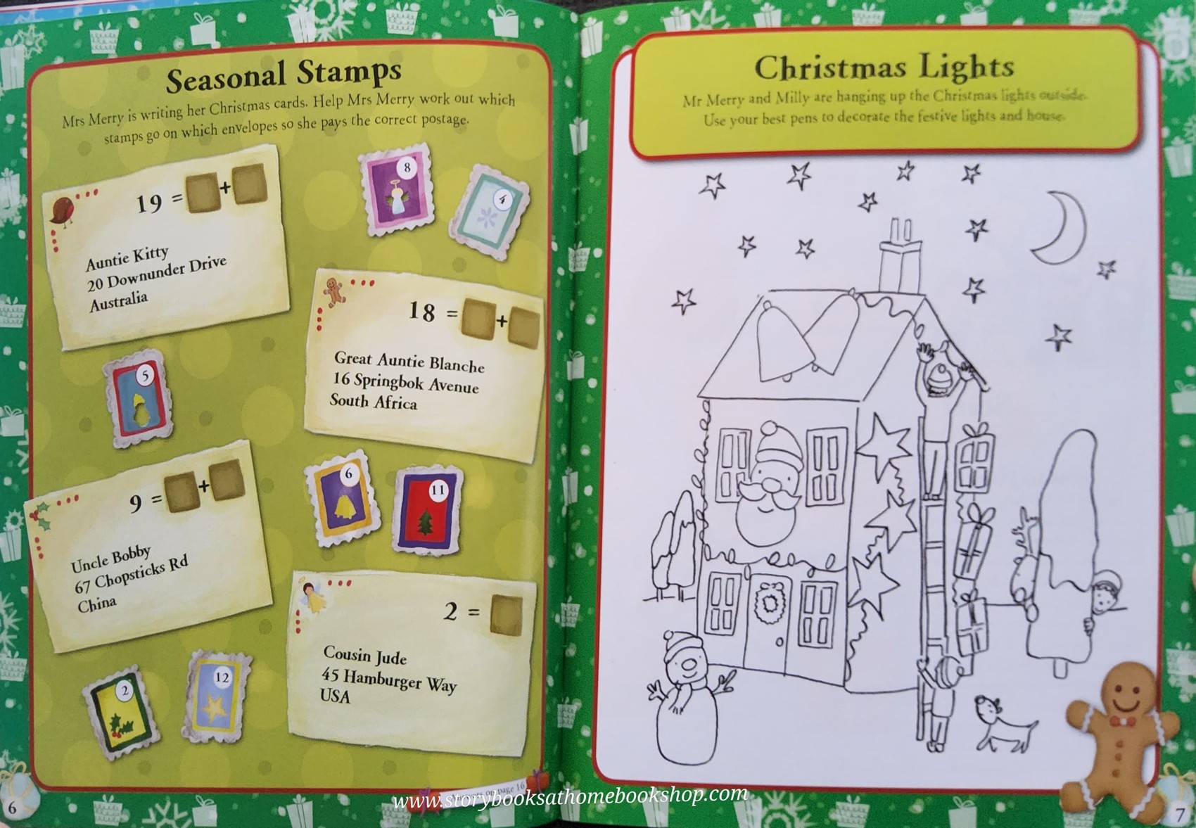 Activities Book** ðð TIME FOR CHRISTMAS WITH STICKER&ACTIVITY FUN