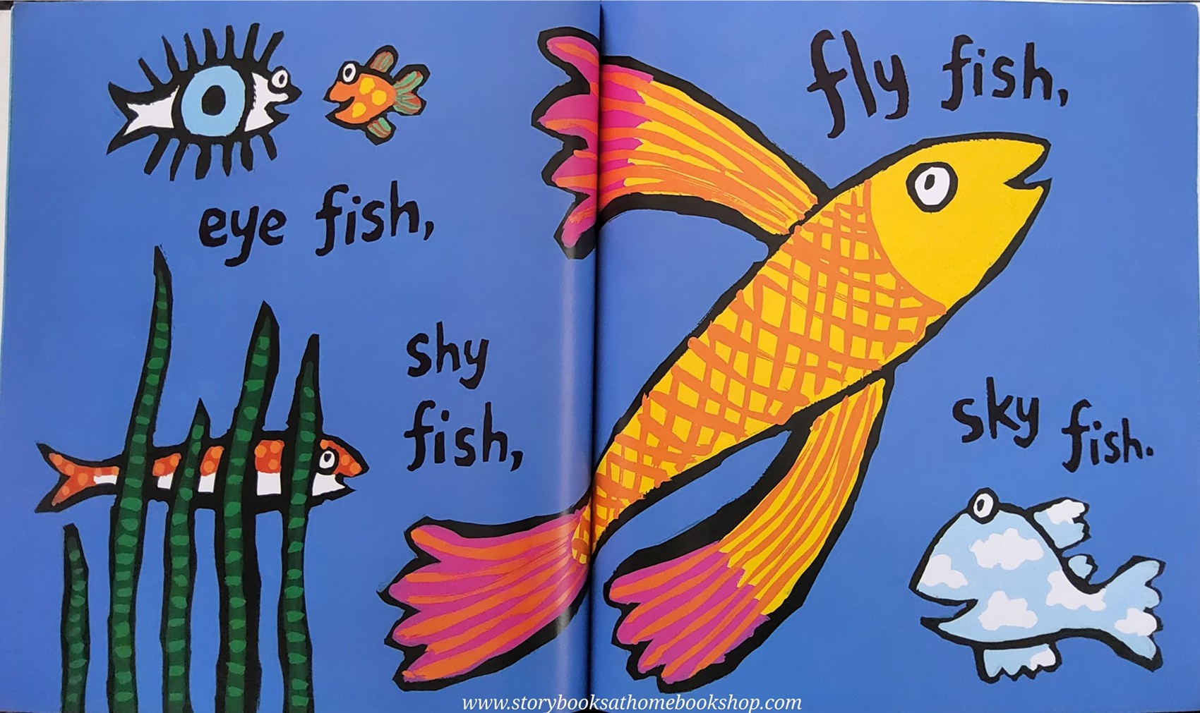 หนังสือนิทานปกอ่อน** 🍅🍓HOORAY FOR FISH! BY LUCY COUSINS