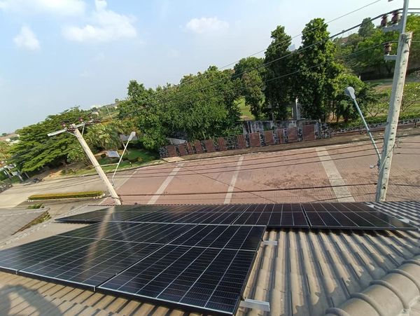 งานติดตั้ง ระบบโซล่าเซลล์ On grid 5kw 3 ph Inverter Solax X3-5.0-T-D (L)+ Seraphim 600w
