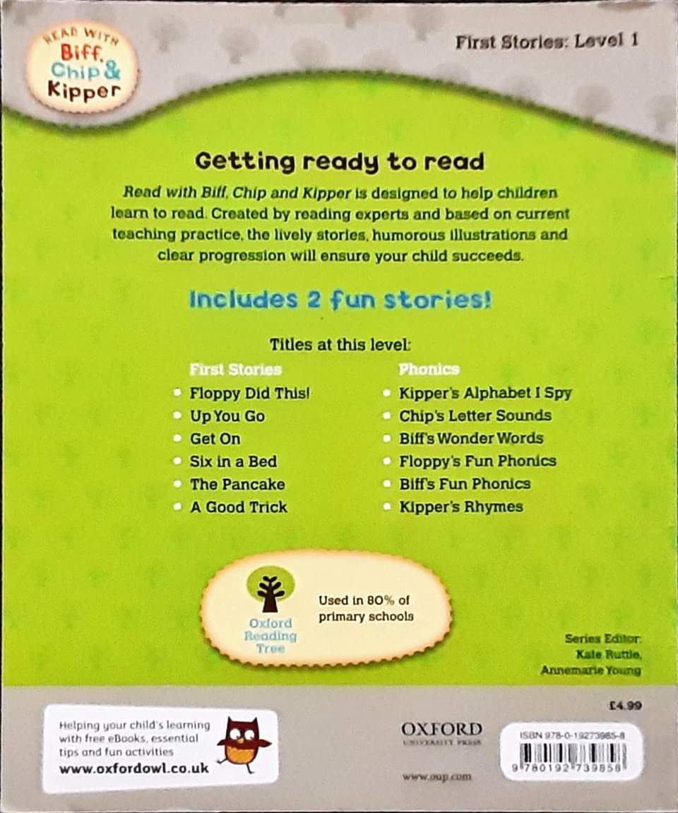 หนังสือนิทานปกอ่อน** 🍓🍓Biff Chip&Kipper: FIRST STORIES LEVEL1 UP YOU GO