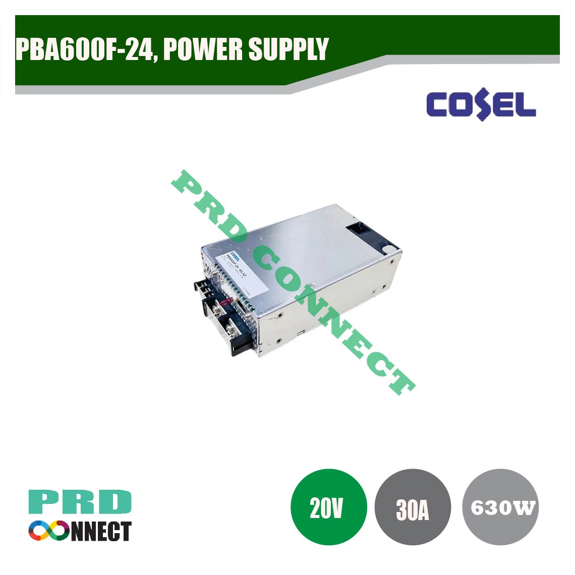 PBA600F-24, POWER SUPPLY, COSEL
