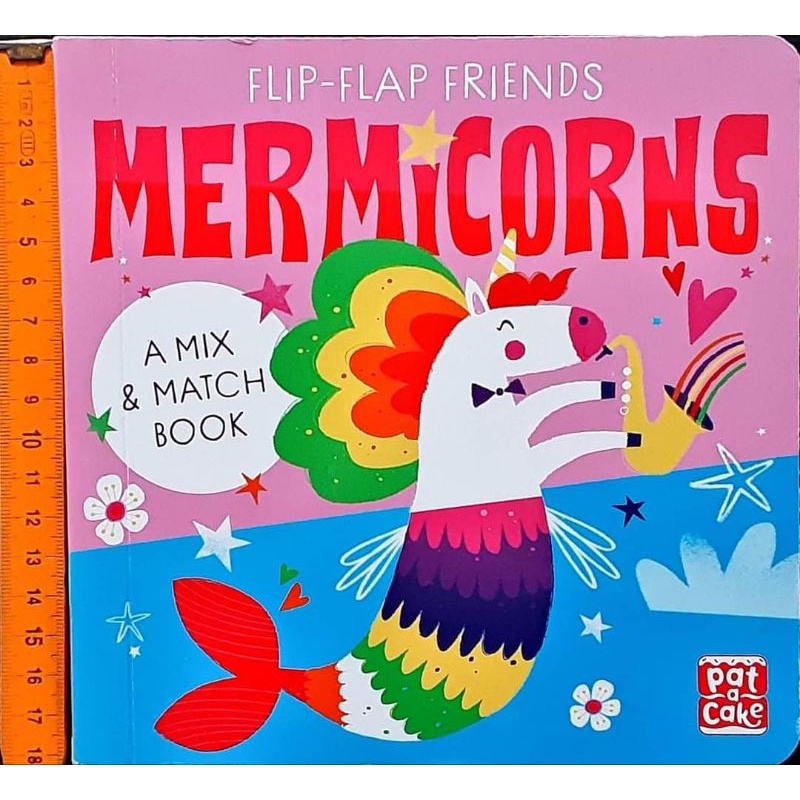หนังสือนิทานเด็ก ภาษาอังกฤษ บอร์ดบุค MERMICORNS MIX&MATCH BOOK