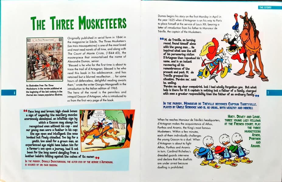 หนังสือนิทานปกแข็ง** 🍅🍓Disney Literature Classics DUCKTARGNAN AND THE THREE MUSKETEERS