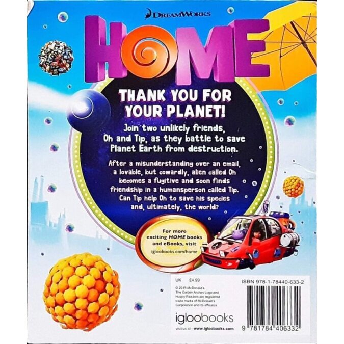 หนังสือนิทาน ปกอ่อน HOME THANK YOU FOR YOUR PLANET by Dream Work ภาษาอังกฤษ (สภาพดี 70-80% )