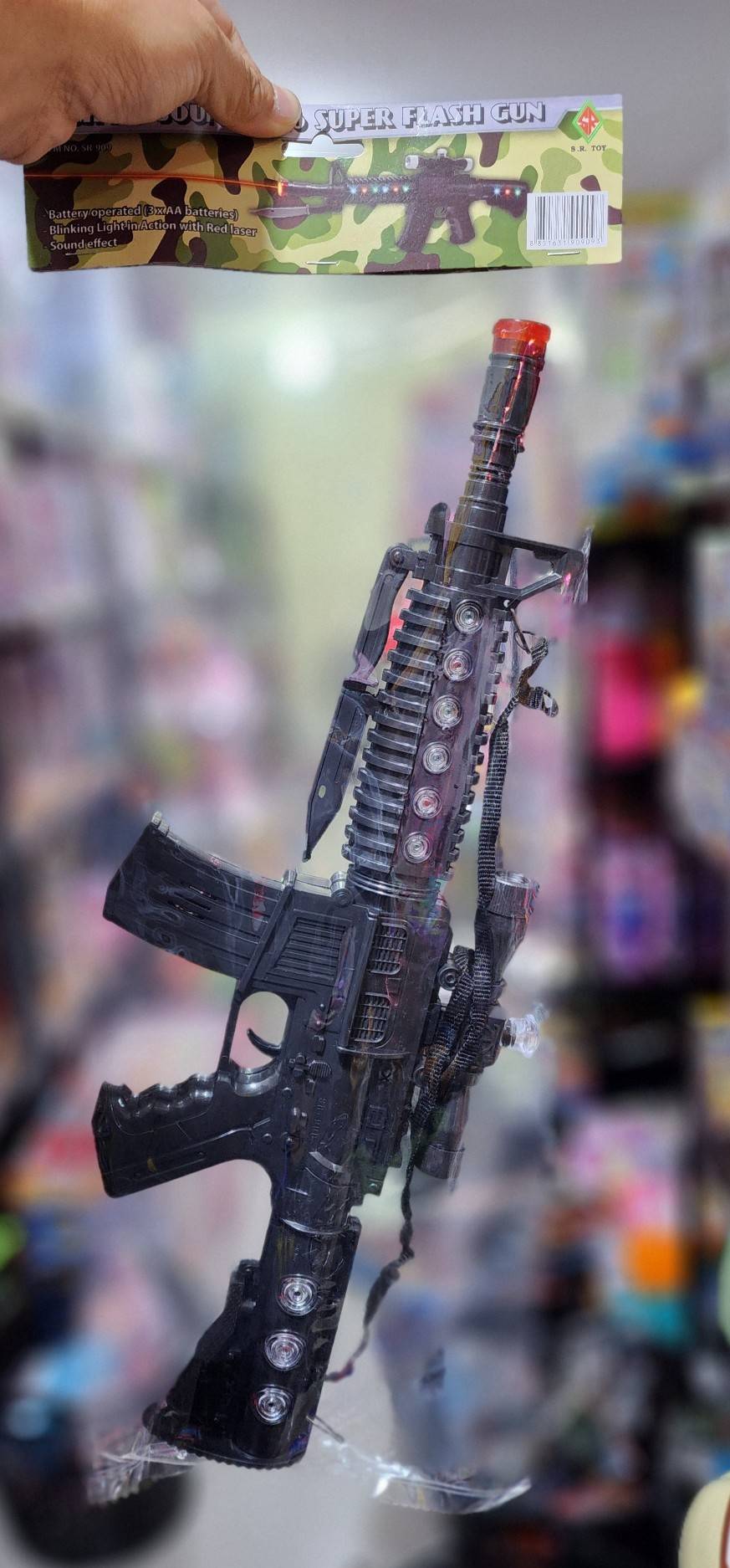 im909 ปืนM16 มีเลเซอร์มีเสียงมีไฟ