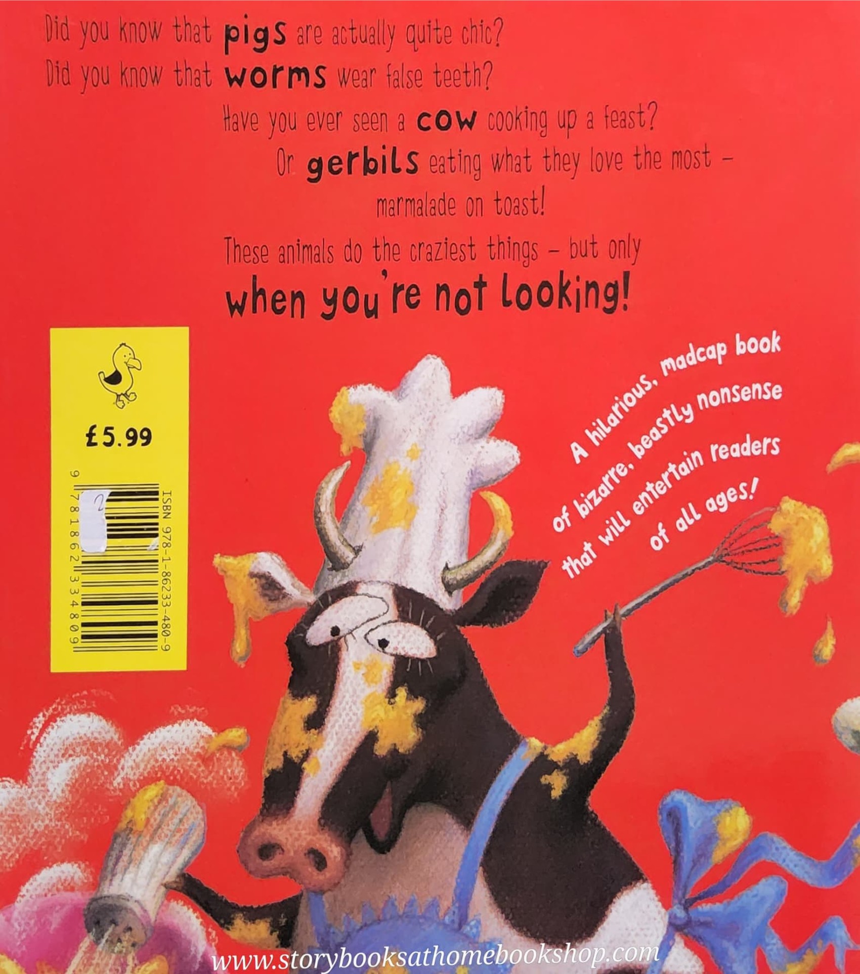 หนังสือนิทานปกอ่อน** ♥️WHEN YOU'RE NOT LOOKING! BY LYNNE CHAPMAN