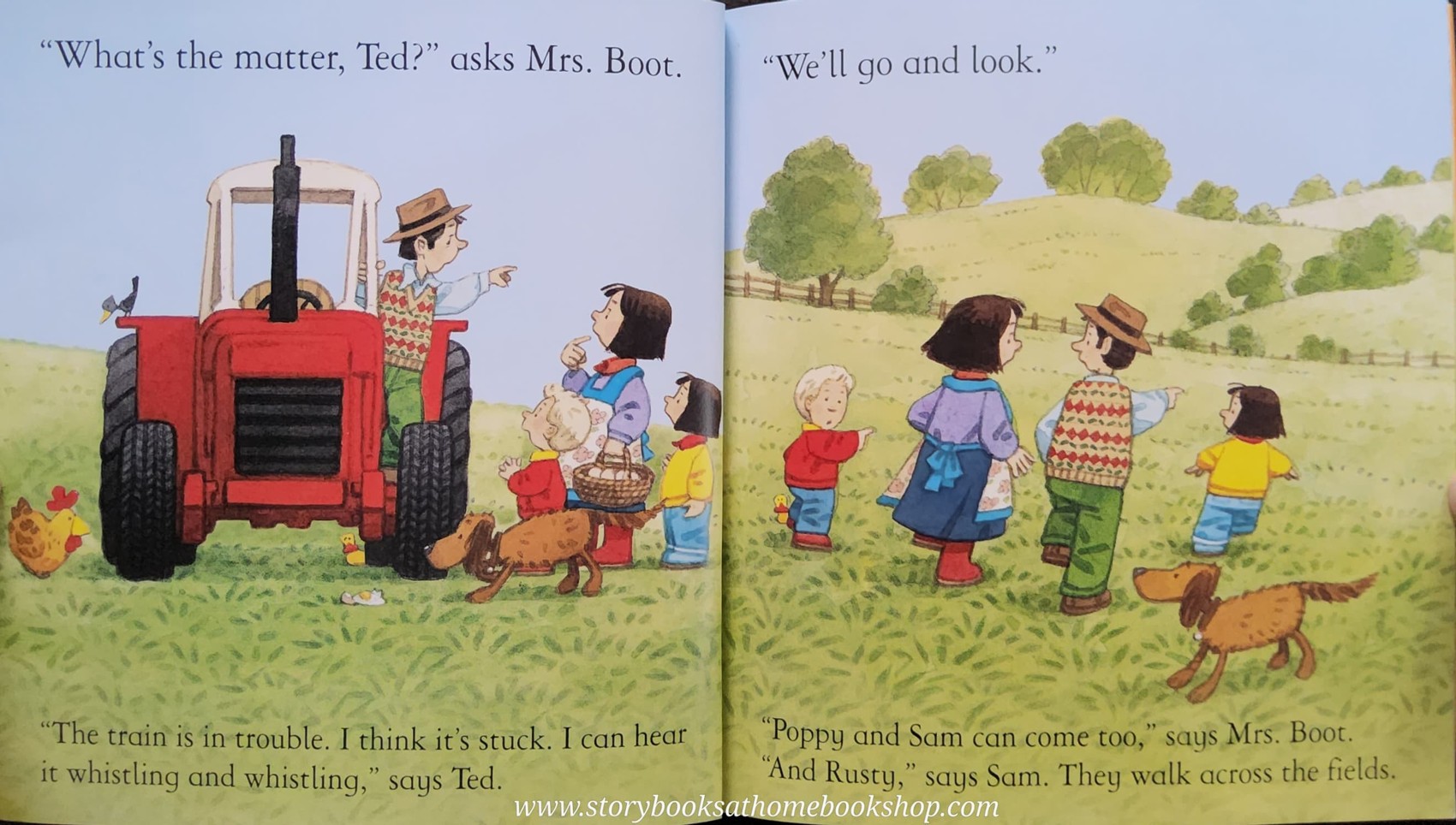 หนังสือนิทานปกอ่อน** 🍅🍓USBORNE FARMYARD TALES: WOOLY STOPS THE TAIN