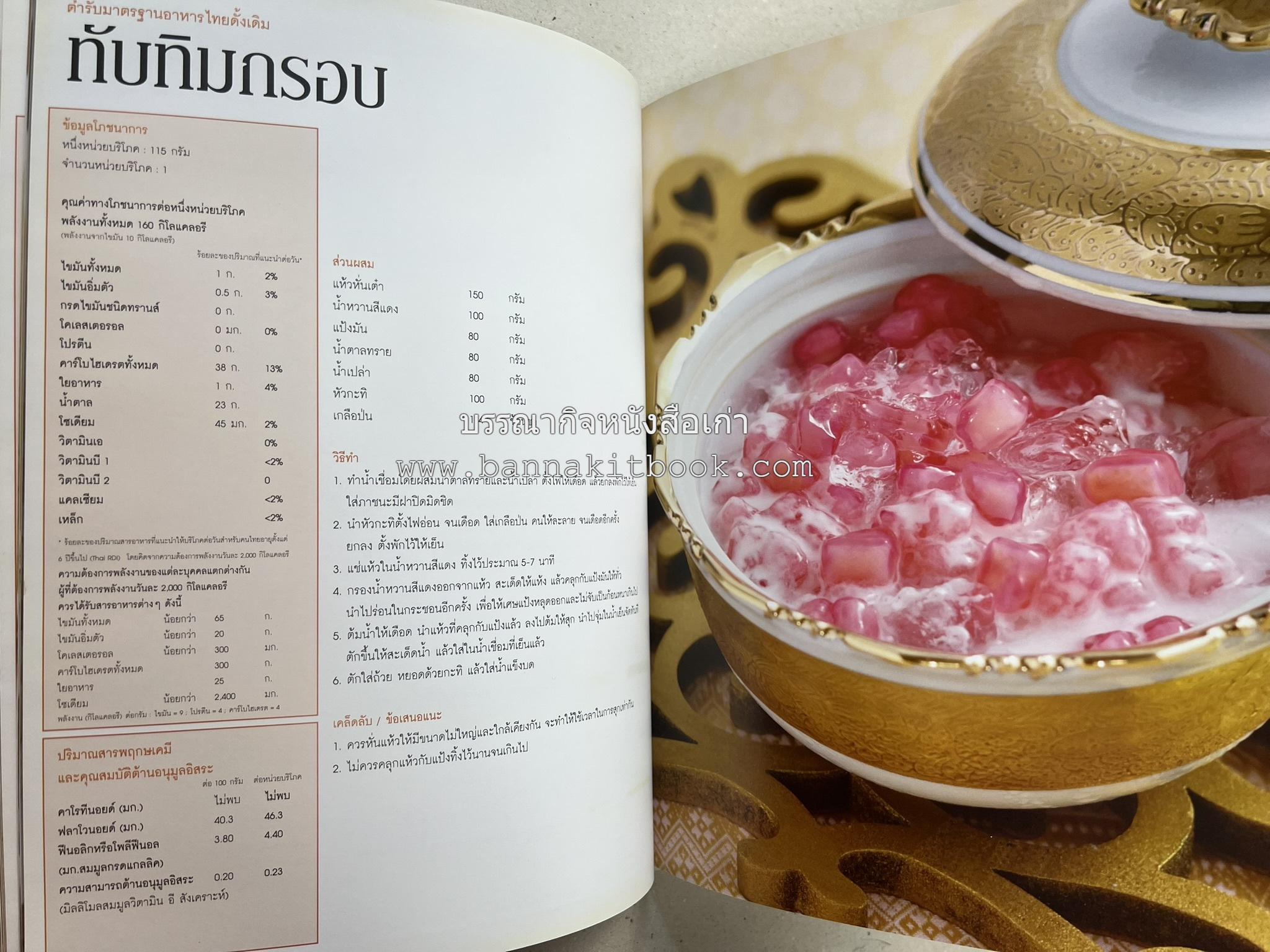 อาหารไทย...จากอดีตสู่ปัจจบัน (ตำรับดั้งเดิม ตำรับยอดนิยม และตำรับเครื่องแกงไทย โดย : มหาวิทยาลัยสวนดุสิต และสถาบันอาหาร (NFI).