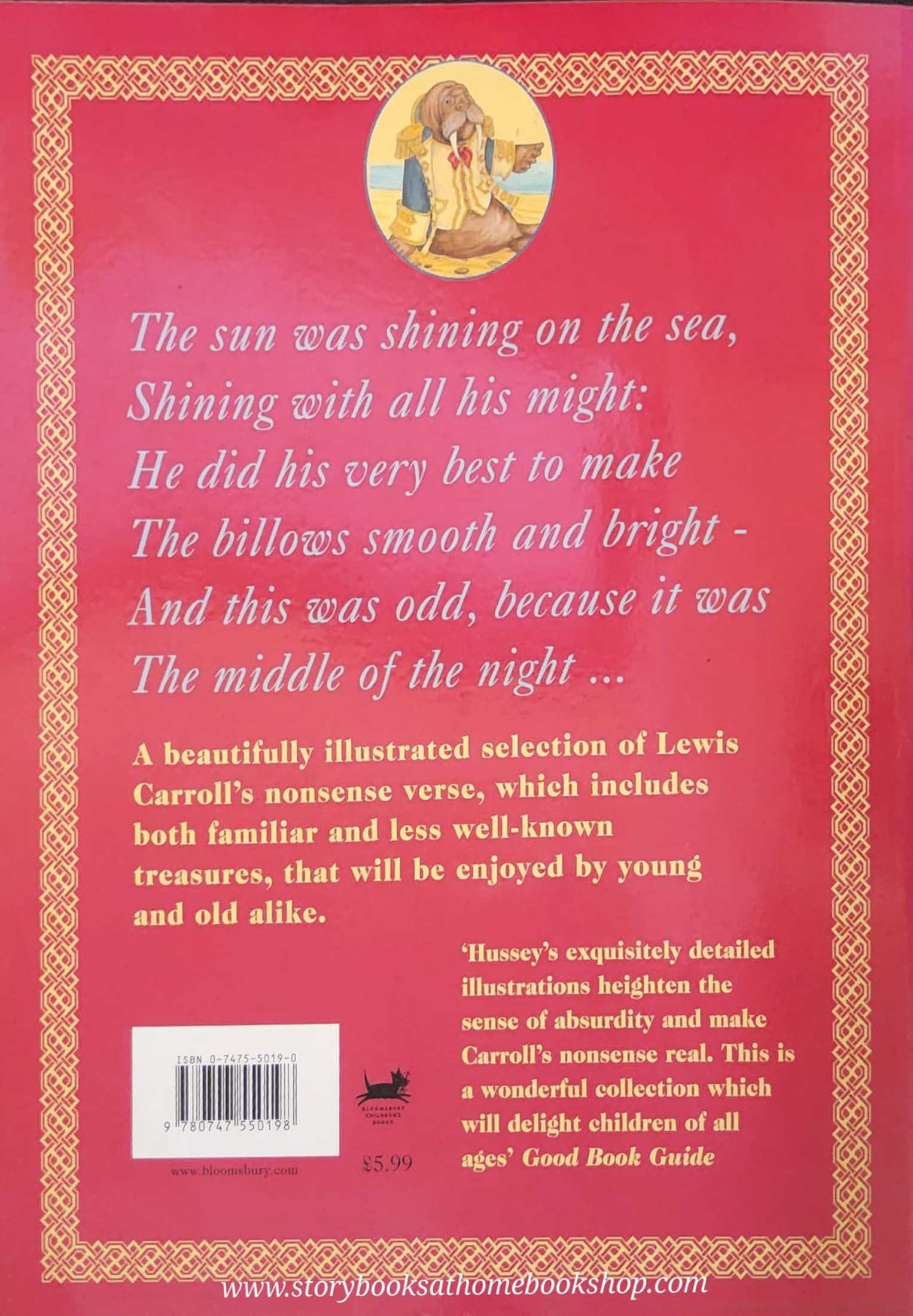 หนังสือนิทานปกอ่อน** 🍅🍅NONSENSE VERSE BY LEWIS CARROLL