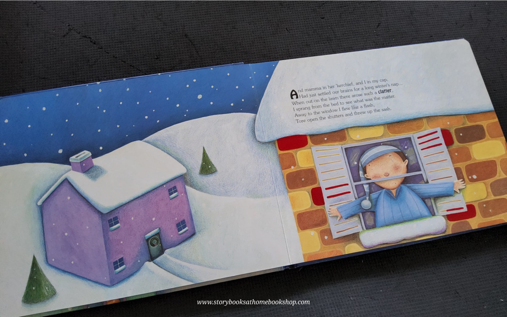 TOUCH AND FEEL BOARD BOOK ** ♥️♥️THE NIGHT BEFORE CHRISTMAS (A SOFT TO TOUCH STORY)