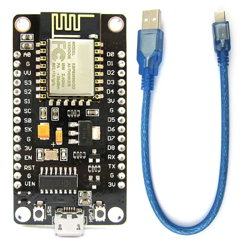 NodeMcu ESP8266 V3 CH340 + พร้อมสายอัพโหลด