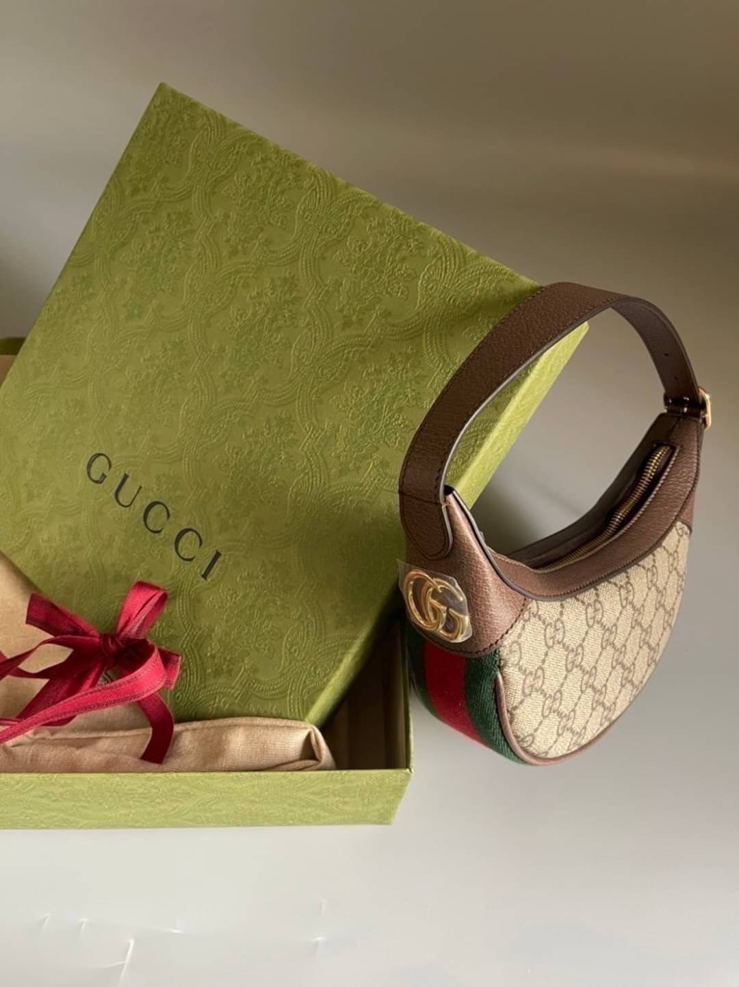 New Gucci ophidia mini shoulderbag Size 7.9 x 5.9 x 2 นิ้ว