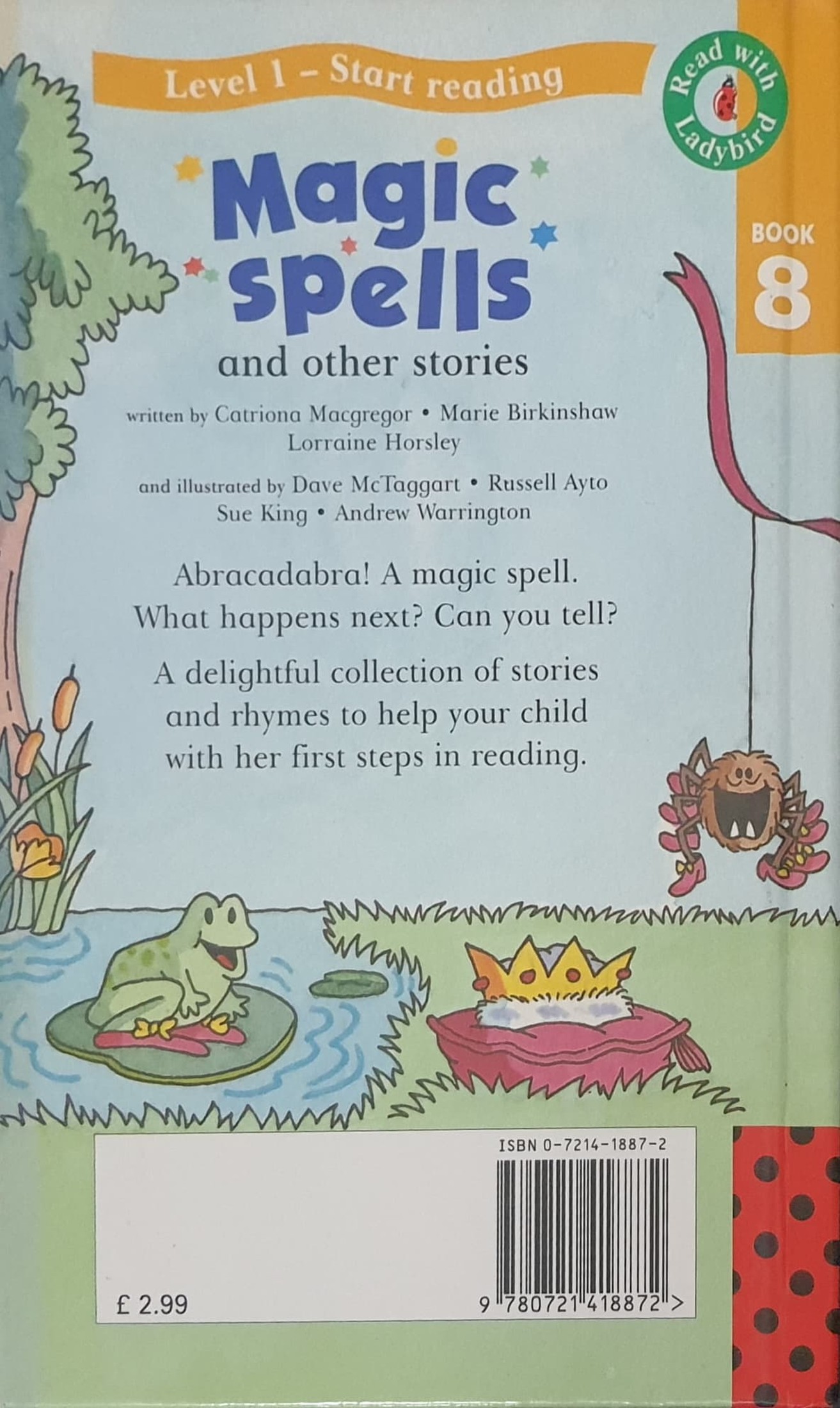 หนังสือนิทานปกแข็ง ** 🍅🍓READ WITH LADYBIRD:L1 BOOK 8 MAGIC SPELLS