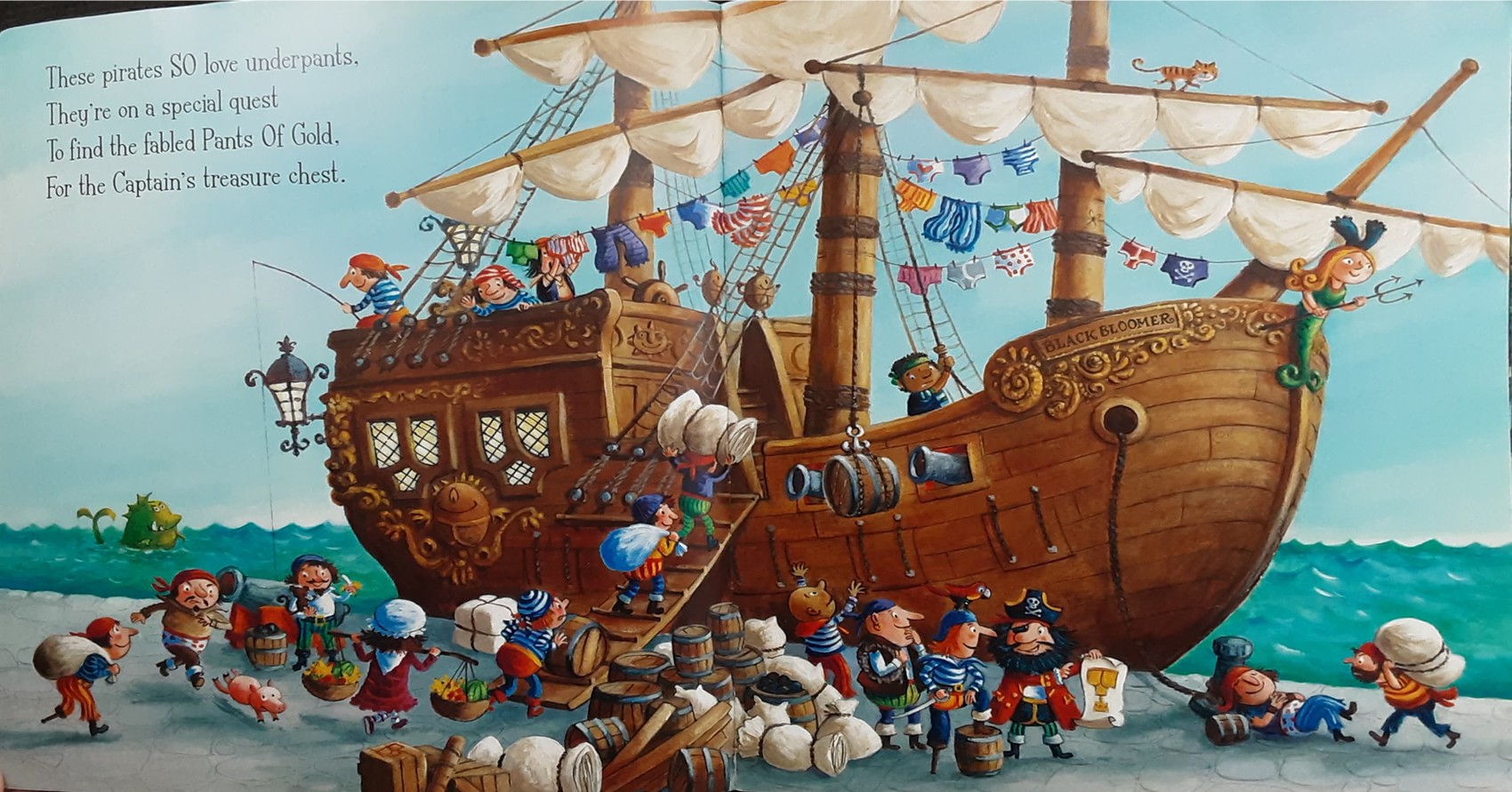 หนังสือนิทานเด็ก ภาษาอังกฤษ ปกอ่อน 🍅🍓Pirates Love Underpants/Used สถาพ 80-90%