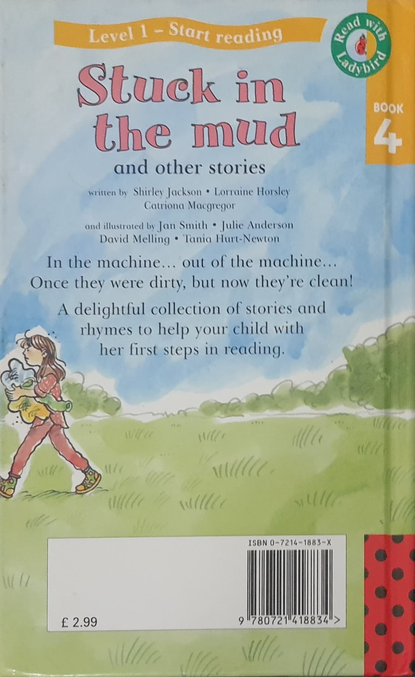 หนังสือนิทานปกแข็ง ** 🍅🍓READ WITH LADYBIRD:L1 BOOK 4 STUCK IN THE MUD