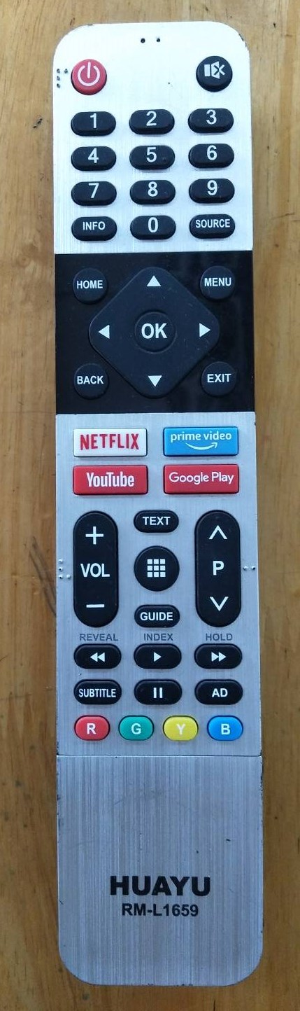 รีโมทย์ทีวี HUAYU ของแท้/มือสองมากับเครื่อง พาร์ทRM-L1659